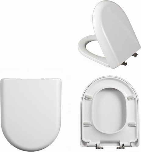 Shaped soft close toilet - d,