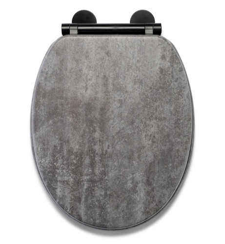 Croydex toilet seat grey - grey, soft