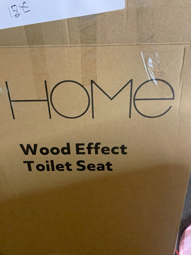 Home wood effect toilet - toilet, seat