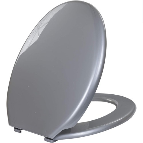 Versatile grey toilet seat - grey,