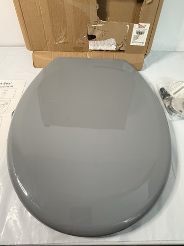 Oval toilet seat grey quick - toilet,
