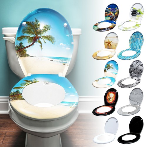 Soft close toilet seat quiet - toilet,