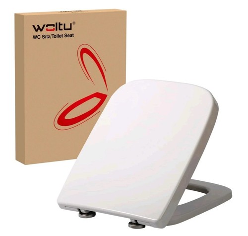 Woltu square toilet seat white - square, seat,white