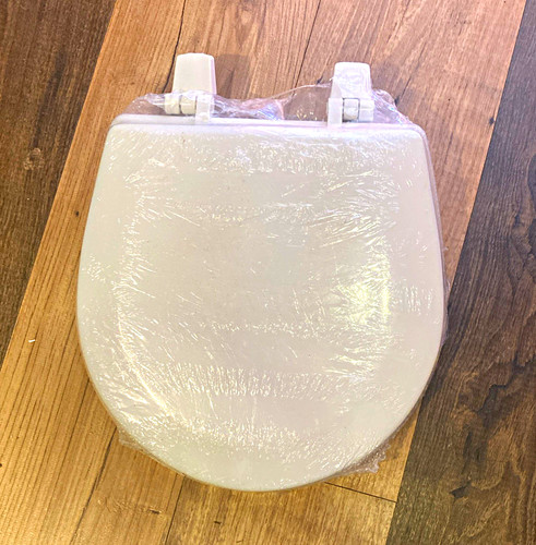 Bemis white shaped plastic - white, d-shaped