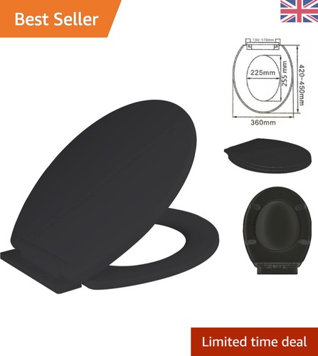 Ram black soft close toilet - soft,