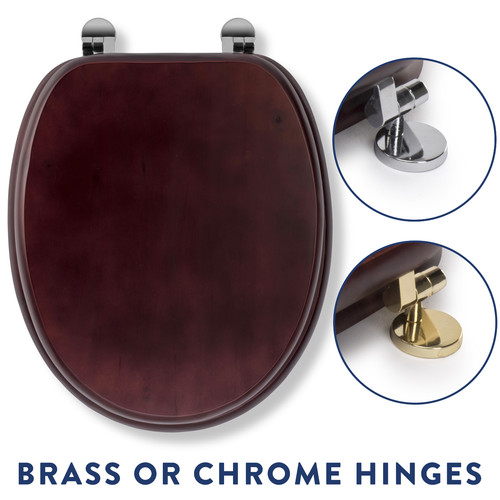 Croydex toilet seat solid wood - toilet,