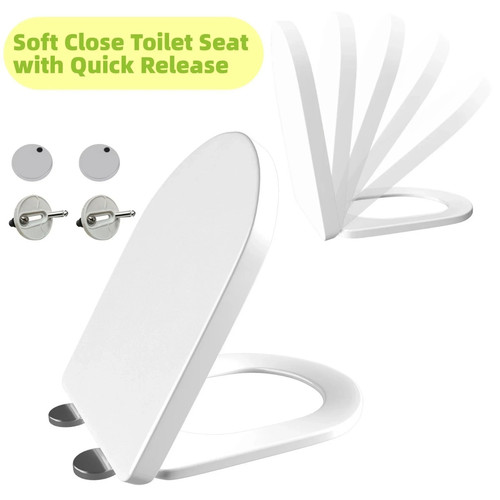 Shape soft close toilet - d,