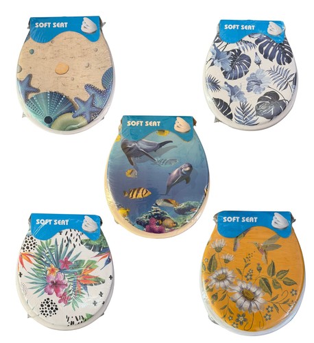 Soft padded plastic toilet - plastic,